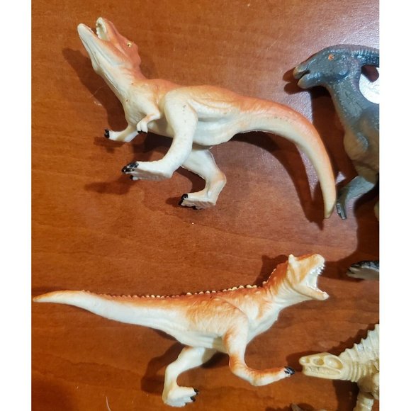 Dinosaur Toy Mixed Lot Of 12   1.5” To 3” Tall Plastic Dino Toys Cake Toppers - Picture 2 of 6